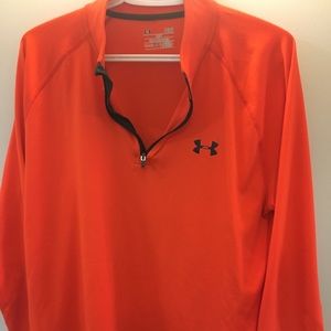 Orange under armour sweater